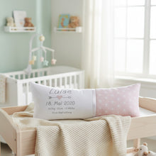 Lade das Bild in den Galerie-Viewer, GEBURTSKISSEN mit Echtmaßen und Gewicht „Grafik“ – Farbwahl