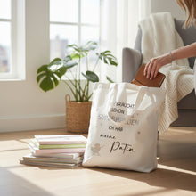 Lade das Bild in den Galerie-Viewer, Stofftasche "Patin" personalisierbar