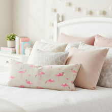 Lade das Bild in den Galerie-Viewer, ZIRBENKISSEN mit Innenkissen "Flamingo" 40x20 cm