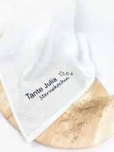 Lade das Bild in den Galerie-Viewer, GESCHIRRTUCH "Sterneköchin" Baumwolle/Leinen - personalisierbar
