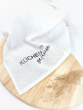 Lade das Bild in den Galerie-Viewer, GESCHIRRTUCH "Küchengeflüster" Baumwolle/Leinen