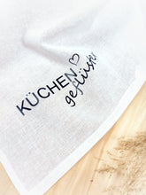 Lade das Bild in den Galerie-Viewer, GESCHIRRTUCH "Küchengeflüster" Baumwolle/Leinen