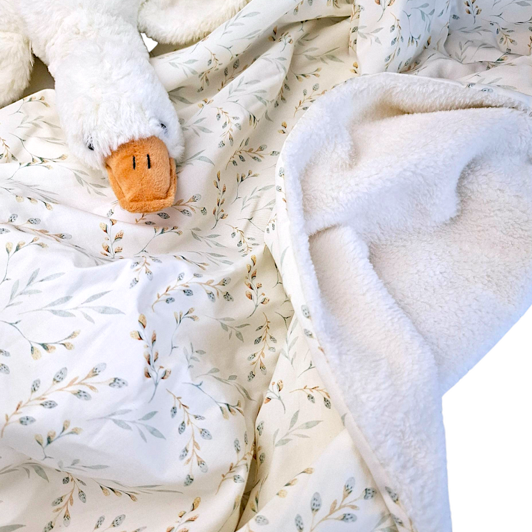 BABY KUSCHELDECKE mit Plüsch 