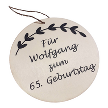 Lade das Bild in den Galerie-Viewer, HOLZHÄNGER &quot;Geburtstag&quot; personalisiert
