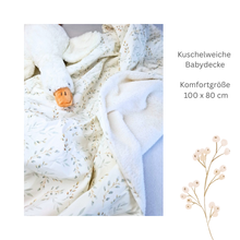 Lade das Bild in den Galerie-Viewer, BABY KUSCHELDECKE mit Plüsch &quot;Weidenkätzchen&quot;
