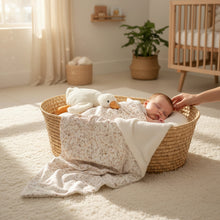 Lade das Bild in den Galerie-Viewer, BABY KUSCHELDECKE mit Plüsch "Gräser"
