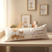 Lade das Bild in den Galerie-Viewer, GEBURTSKISSEN mit Echtmaßen und Gewicht „Bärenfreunde“
