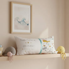 Lade das Bild in den Galerie-Viewer, GEBURTSKISSEN mit Echtmaßen und Gewicht „Meerestiere"
