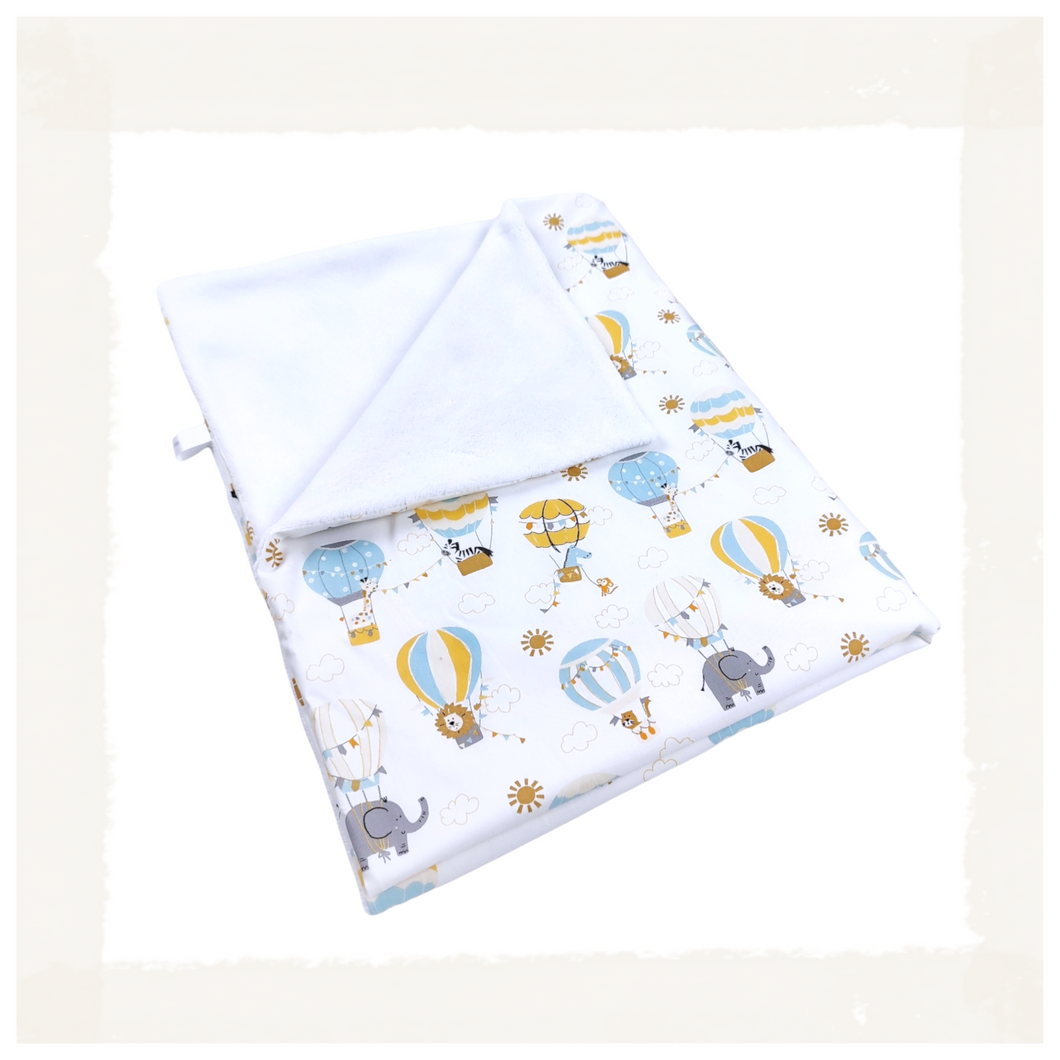 KUSCHELDECKE mit Plüsch 