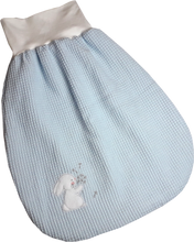 Lade das Bild in den Galerie-Viewer, BABY GESCHENKSET &quot;Hase mit Pusteblume&quot; Strampelsack &amp; Herz mit Geschenkbox - Farbwahl personalisiert
